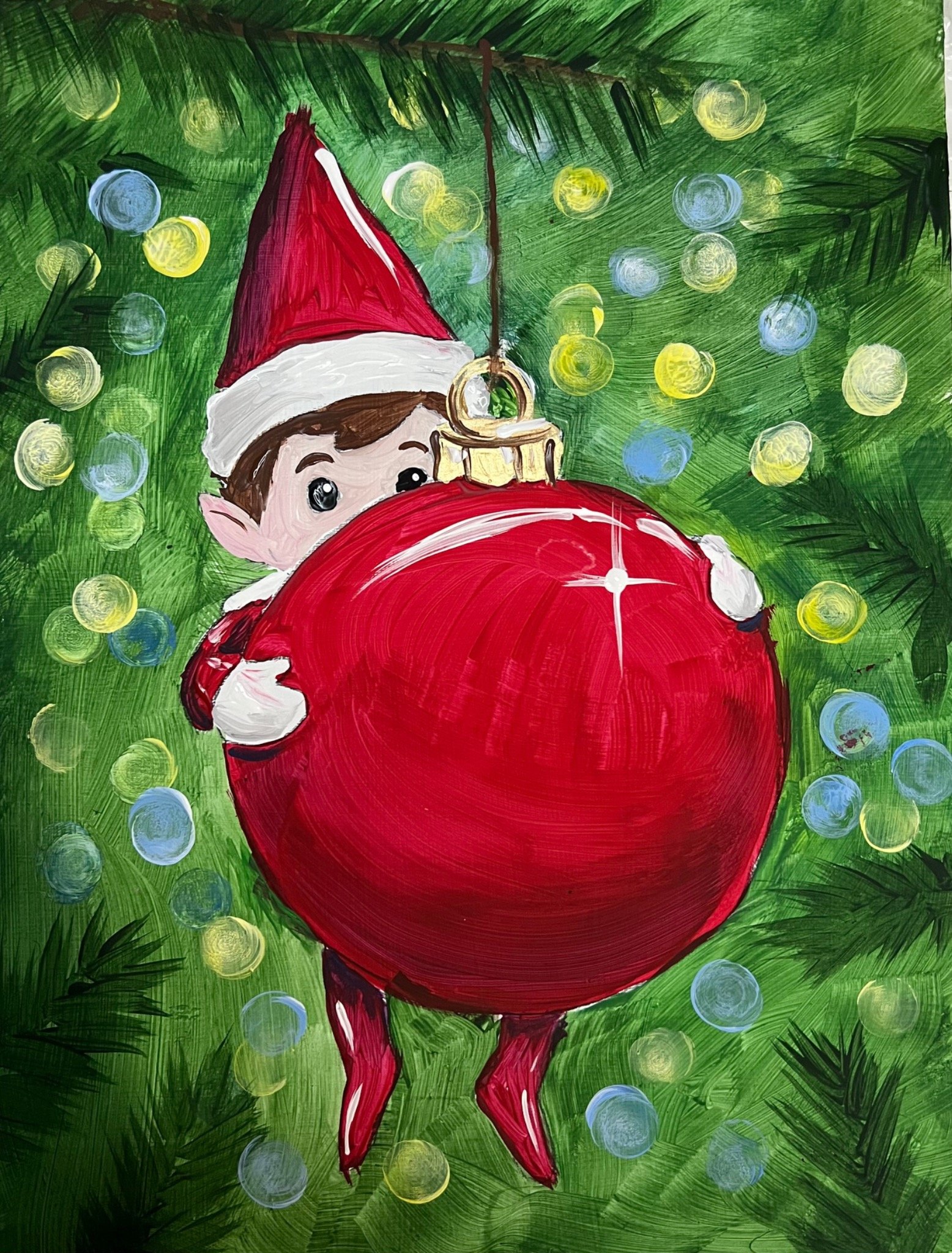 Gnome for the Holidays! — Christmas Painter’s Choice — painting option 2